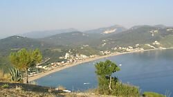 Aghios Georgios (San George) in north west corfu