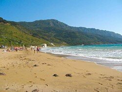 Agios Georgios sandy beach