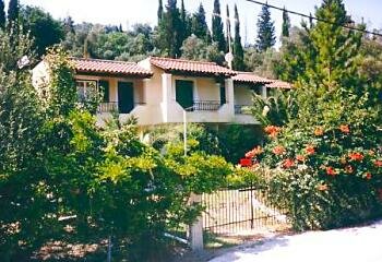 Yiannis independant self catering Apartments at Agios Georgios Corfu. The apartments are set in these secluded gardens.